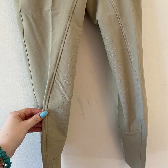 EQUO tan burgundy riding pants equestrian performance pants never worn - Picture 5 of 6